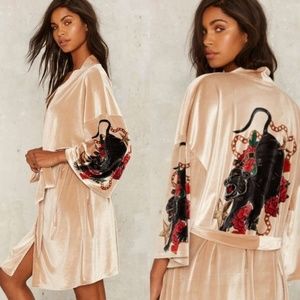 Jaded London Alley Cat Kimono